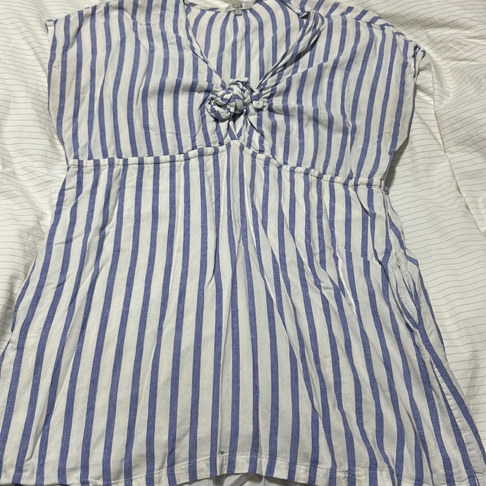 Rails large Charlotte grenadine stripe dress